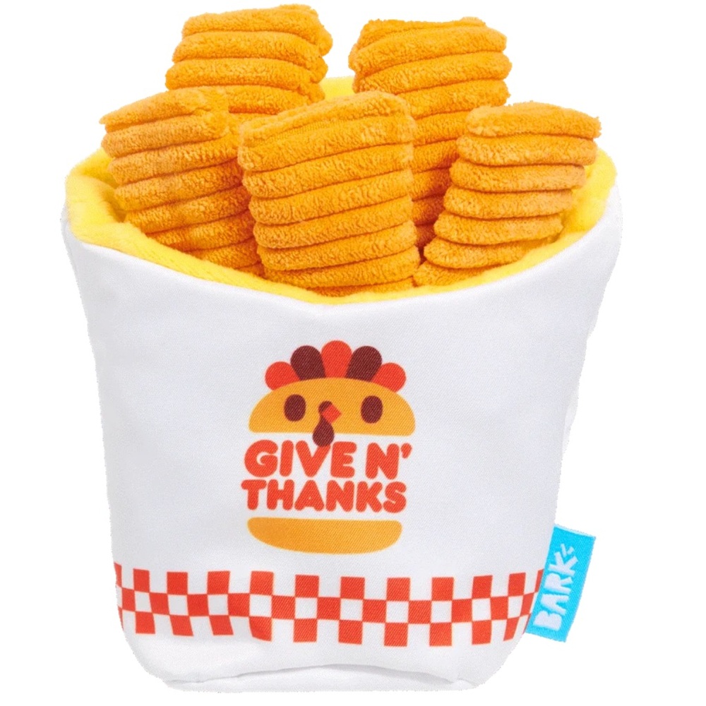 Bark 'Squeak Potato Fries' Plush Dog
Toy
